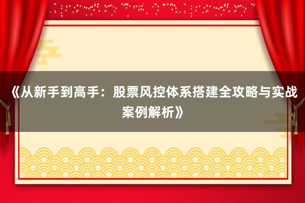 《从新手到高手：股票风控体系搭建全攻略与实战案例解析》