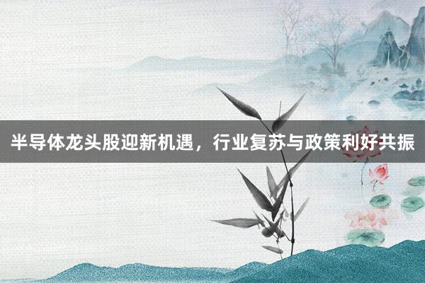 半导体龙头股迎新机遇，行业复苏与政策利好共振