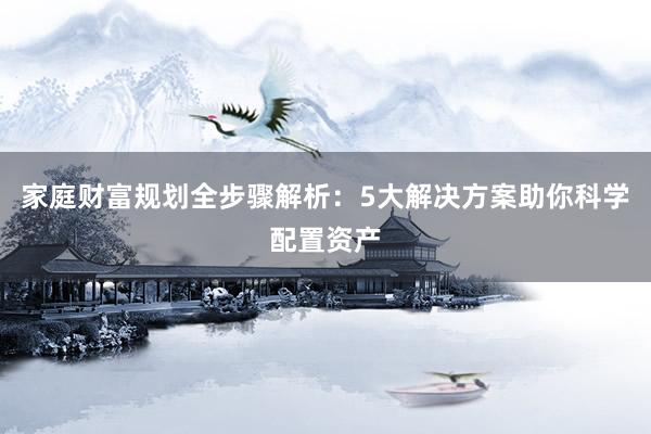 家庭财富规划全步骤解析：5大解决方案助你科学配置资产